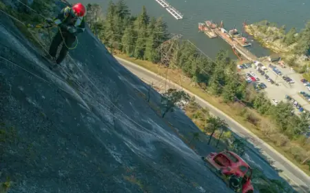 Volkswagen Beetle Removed from Squamish Rock Face by Crews