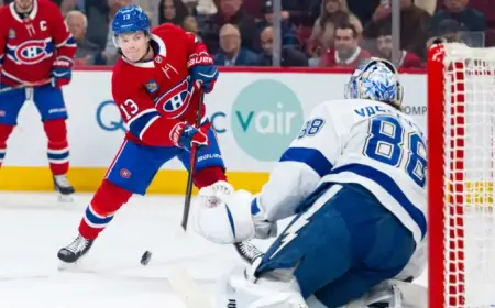 Canadiens’ Caufield Hits Milestone with 50th Season Goal