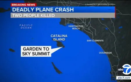 Small Plane Crash on Catalina Island Claims Two Lives