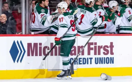 Kaprizov’s Late Hat Trick Lifts Wild to Victory Over Red Wings