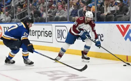 Nazem Kadri Injured During Avalanche vs. Blues Match