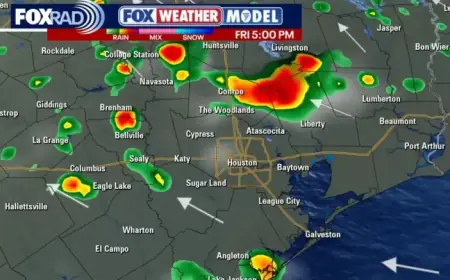 Houston Braces for Possible Downpours on Friday