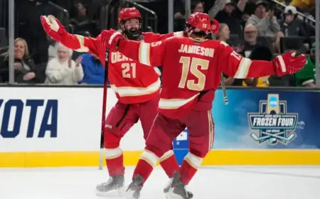 DU Pioneers Triumph Over Michigan in Double OT, Advance to NCAA Title Game