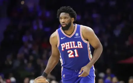 76ers’ Joel Embiid Sidelined Indefinitely After Appendectomy