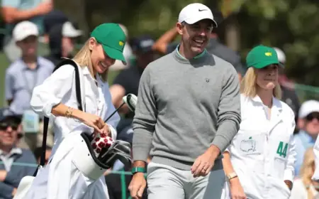 Erica Stoll Supports Rory McIlroy at Masters Par 3 Amid Divorce Drama
