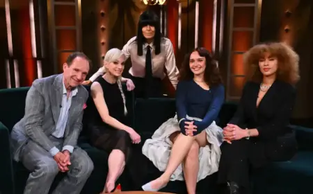 Claudia Winkleman Hosts Ralph Fiennes, Anna Faris, Olivia Cooke, Michelle de Swarte