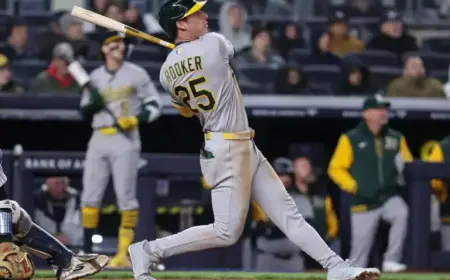 Athletics List Brent Rooker as Injured