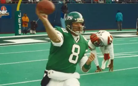 Browning Nagle, 1992 Jets Quarterback, Passes at 57