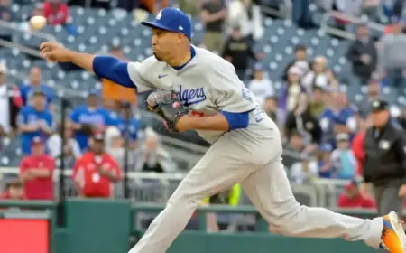 Dodgers’ Edwin Diaz Adopts Brimless Hat Trend from Tanner Scott Photo