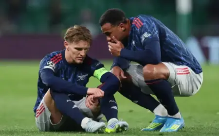 Arsenal Gains Boost Despite Martin Odegaard’s Training Absence Due to Injury