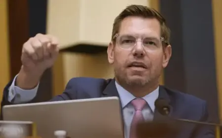 Eric Swalwell Denies Assault Allegations, Stays in California Governor Race