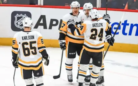 Penguins Rest Crosby, Malkin, Letang for Saturday’s Capitals Game Post-Playoff Berth