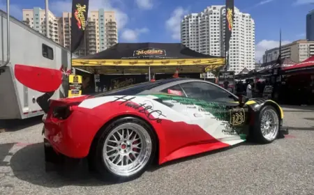 Meguiar’s® and TJ Hunt Unveil Ferrari 488 GT3 EVO Livery at Formula Drift