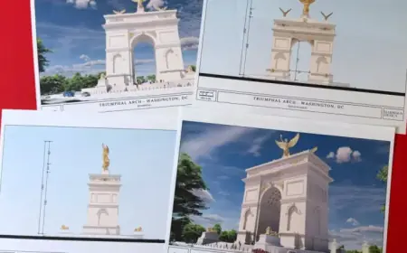 Trump Unveils Triumphal Arch Design Plans: NPR
