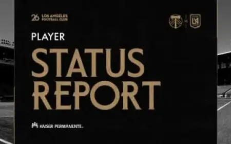 LAFC vs. Portland Timbers: 2026 MLS Season Player Status Report