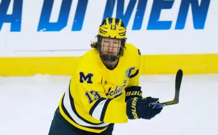 Avalanche Sign Hobey Baker Finalist TJ Hughes from Michigan