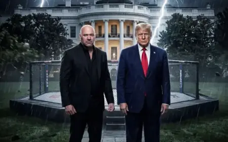 Trump Shares AI-Generated UFC Cage Fight Video on White House Lawn