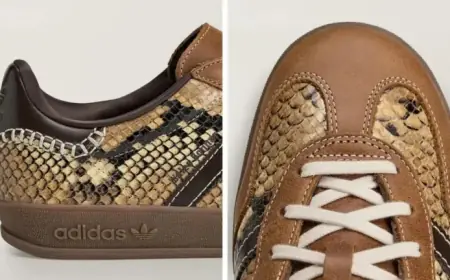 Wales Bonner Transforms Adidas Gazelle with Rattlesnake-Inspired Design