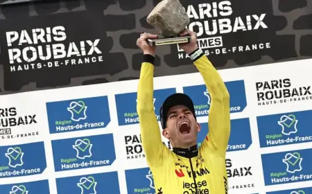 Wout van Aert Dedicates Paris-Roubaix Win to Late Teammate with Tribute
