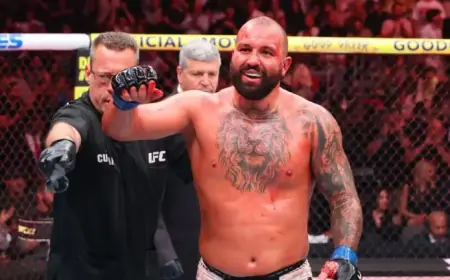 Curtis Blaydes Sustains Orbital and Nose Fractures against Josh Hokit