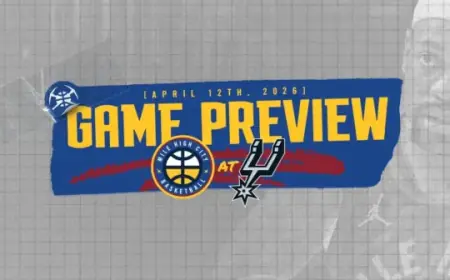 Nuggets Face Spurs in NBA Season Finale
