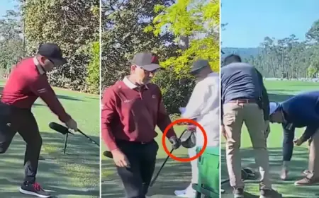 Sergio Garcia’s Driver Breaks, Tee Box Damaged in Masters Meltdown