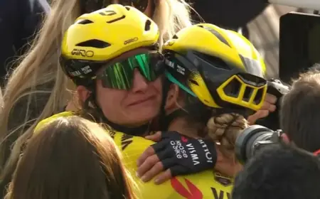 Van der Poel Falls Back at Paris-Roubaix as Pogacar and Van Aert Lead