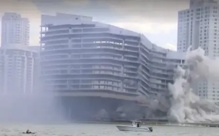 Exclusive: Miami’s 23-Story Hotel Demolished in 20-Second Implosion