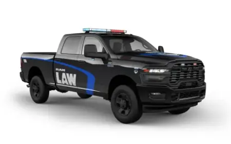 Ram Unveils 2500 Heavy-Duty Pickup as True Blue Police Truck