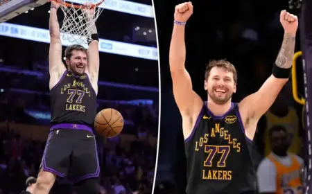 Luka Doncic Rejoins Lakers Friday Ahead of NBA Playoffs