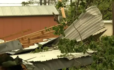 Fierce Storms Tear Off Roofs in Moran, Sparing Some Homes and Businesses