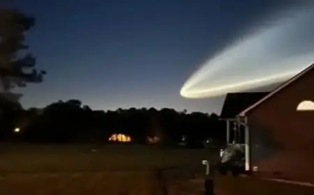 SpaceX Falcon 9 Launch Illuminates Pre-Dawn Sky on Tuesday