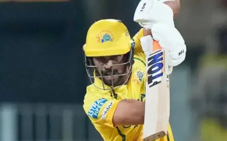 Ruturaj’s Struggles Mount as CSK Captain Falters in IPL 2026 vs KKR