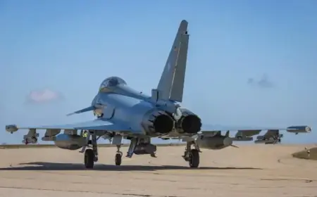 RAF Typhoons Assume NATO Air Policing from Eurofighters in Romania