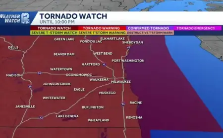 Southeast Wisconsin Faces Tornado Watch Alert