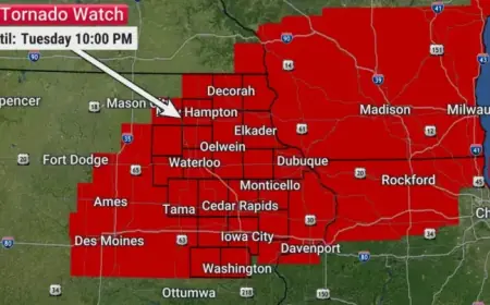 Tornado Watch Issued, Effective Until 10 PM