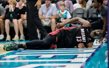 LaMelo Ball’s Fall Injures Bam Adebayo in NBA Play-In Tournament