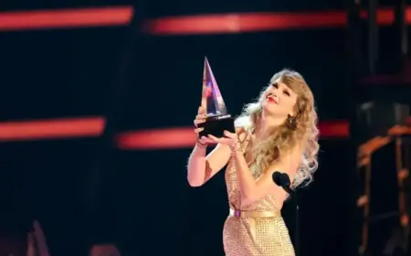Taylor Swift Dominates 2026 AMAs Nominations as Olivia Dean, Sombr Close In