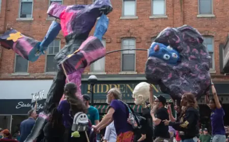 Giant Puppets and Illuminated Sculptures Transform Ann Arbor for FoolMoon Festivals
