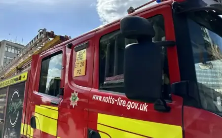 Firefighters Battle Sutton Bonington Blaze; Residents Urged to Shut Doors and Windows