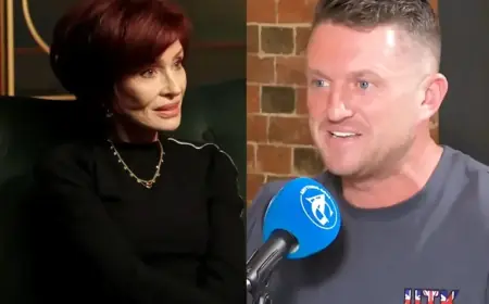Sharon Osbourne Joins Tommy Robinson’s London March