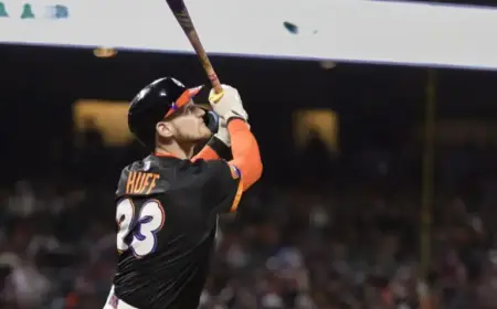 Orioles Promote Sam Huff, Cut Jayvien Sandridge from Roster