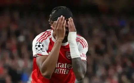 Arsenal Star Injured Just Days Before Crucial Man City Clash
