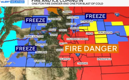 Colorado Braces for Hard Freeze, Snow, and Fire Danger Ahead