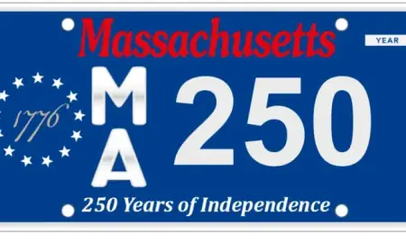 Enter Massachusetts RMV Low Number Plate Lottery for 250th Anniversary Plates
