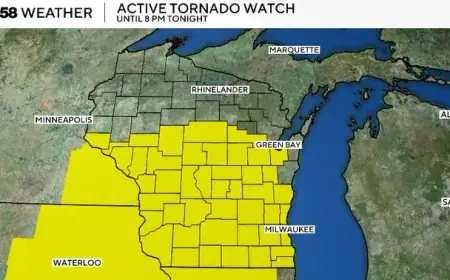 Tornado Warning Issued for Southeast Wisconsin Until 8 p.m.