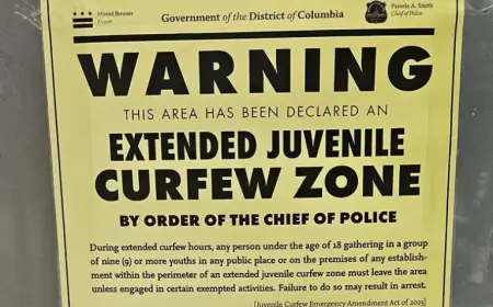 DC Police Enforce Youth Curfew Zones This Weekend