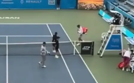 British Tennis Match Halted as Players Evacuate Court