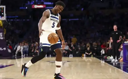 Anthony Edwards Doubtful for Timberwolves’ NBA Playoffs Opener Due to Knee Soreness