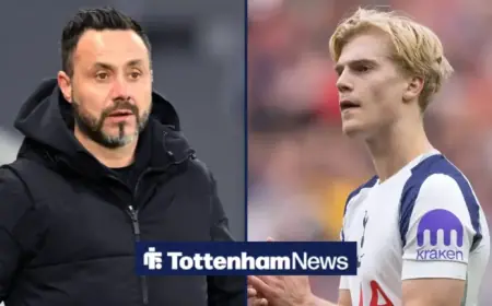 Roberto De Zerbi’s First Major Misstep as Tottenham Manager Involves Lucas Bergvall